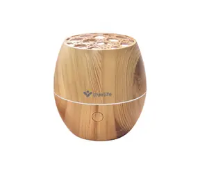 TrueLife AIR Diffuser D3 Light hnědá / Aroma difuzér a zvlhčovač vzduchu / 120 ml / 7 LED podsvícení / až 5h