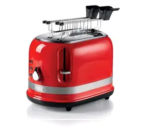 Ariete Modern Toaster červená / Sendvičovač na 2 sendviče / 815W / 6 nastavení