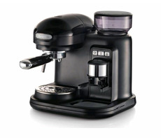 Ariete 1318 Moderna Espresso černá / Pákový kávovar / 1080 W / 0.7 l / 15 bar / mlýnek