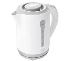 Adler AD 1244 bílo-šedá / Rychlovarná konvice / 2200 W / 2.5 L