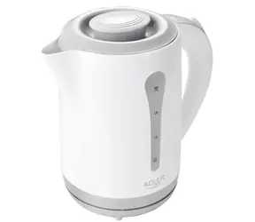 Adler AD 1244 bílo-šedá / Rychlovarná konvice / 2200 W / 2.5 L