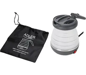 Adler AD 1279 bílá / Rychlovarná skládací konvice / 750 W / 0.6 L