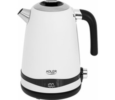 Adler AD 1295 bílá / Rychlovarná konvice / 2200 W / 1.7 L / teplota 40-100 °C