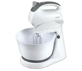 Adler AD 4202 / Ruční & stolní šlehač / 300W / 5 rychlostí / Turbo / šlehání / hňetení / mísa 3 L / bílá  