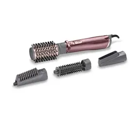 BaByliss AS960E růžová / Rotační kulma na vlasy / 50mm / 2 teploty / 4 nástavce / pouzdro / doprodej