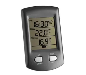 TFA 30.3034.10 - RATIO Bezdrátový teploměr s hodinami  