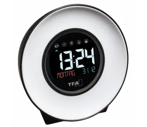 TFA 60.2023.02- MOOD LIGHT Digitální budík se zvuky přírody a barevným podsvícením 