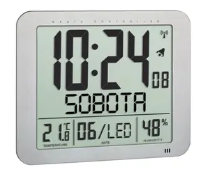 TFA 60.4516.54 - Nástěnné hodiny řízené rádiovým signálem s českým dnem v týdnu
