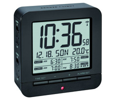 TFA 60.2536.01 - Digitální budík s hodinami řízenými DCF signálem - černá