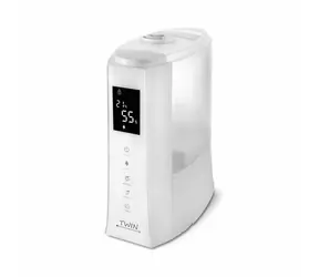 Airbi TWIN Ultrazvukový zvlhčovač vzduchu s ionizátorem a možností aromaterapie bílá / 30W / 5 l / 120-350 ml-h 