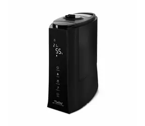 Airbi TWIN Ultrazvukový zvlhčovač vzduchu s ionizátorem a možností aromaterapie černá / 30W / 5 l / 120-350 ml-h 