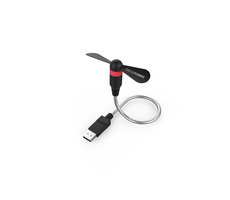 RealPower Mini USB Fan černá / malý USB ventilátor s flexibilním krkem