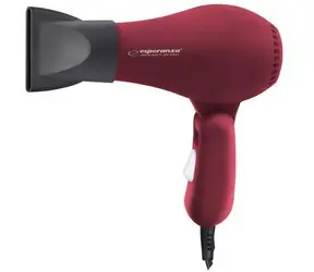 Esperanza EBH003R Aurora fén na vlasy červená / 750 W / 2 úrovně proudění vzduchu