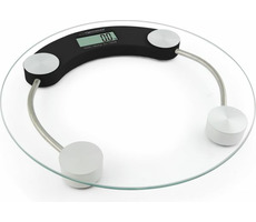 Esperanza EBS007K Jukari osobní digitální váha průhledná s černou / 180 kg / tvrzené sklo / indikace slabé baterie