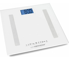 Esperanza EBS016W osobní váha 8v1 s bluetooth B.FIT bílá / 180 kg / automatické rozpoznávání uživatelů 