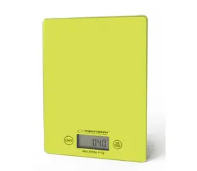 Esperanza EKS002G Lemon kuchyňská váha zelená / max hmotnost 5 kg / indikátor vybití baterie