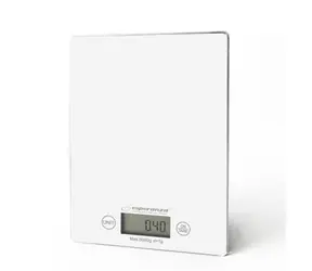 Esperanza EKS002W Lemon kuchyňská váha bílá / max hmotnost 5 kg / indikátor vybití baterie