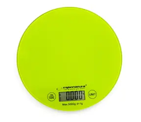 Esperanza EKS003G Mango kuchyňská váha zelená / max hmotnost 5 kg / indikátor vybití baterie
