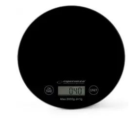 Esperanza EKS003K Mango kuchyňská váha černá / max hmotnost 5 kg / indikátor vybití baterie