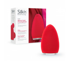 Silk'n Bright červená / čisticí přístroj na obličej / 7 rychlostí / až 8000 vibrací za min.