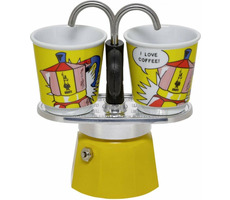 Bialetti MINI EXPRESS Set Lichtenstein žlutá