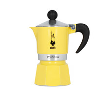 Bialetti Rainbow moka konvička na 1 šálek 50 ml žlutá