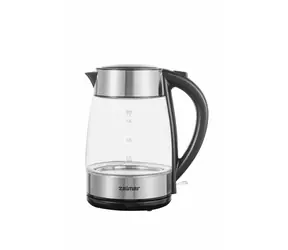 Zelmer ZCK8011 černo-stříbrná / Rychlovarná konvice / 2200 W / 1.7L / sklo / LED světlo