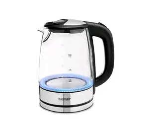 Zelmer ZCK8024 černo-stříbrná / rychlovarná konvice / 2200 W / 1.7L / sklo / LED světlo