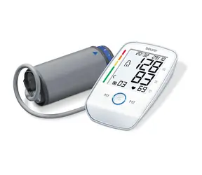 Beurer BM 45 tlakoměr na paži / plně automatický / pulsoměr / detekce arytmie / paměť 2x60 míst