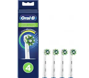 Oral-B EB 50-4 CrossAction bílá (4 ks) / náhradní hlavice rotačního kartáčku / pro kartáček Oral-B Cross Action