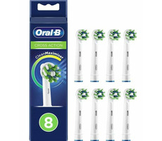 Oral-B EB 50-8 CrossAction bílá (8 ks) / náhradní hlavice rotačního kartáčku / pro kartáček Oral-B Cross Action / doprodej