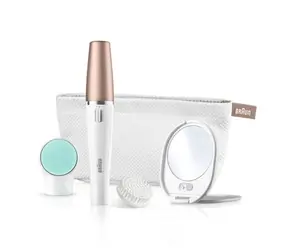 Rozbaleno - Braun FaceSpa 851V / systém 3v1 / epilace & čištění / bílá / rozbaleno