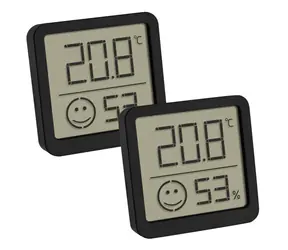 TFA 30.5053.01.02 - Digitální teploměr s vlhkoměrem - černá (sada 2 kusy)