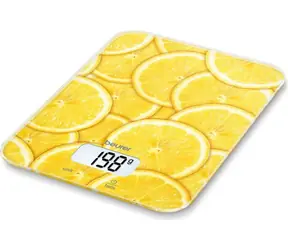 Beurer KS 19 Lemon / digitální kuchyňská váha / max. 5 kg / funkce TARE / g/lb/ml/oz