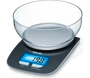 Beurer KS 25 / digitální kuchyňská váha / max. 3 kg / funkce TARE / g/kg/oz/lb