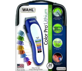 Wahl 79600-3716 Color Pro Lithium / zastřihovač / Šířka čepele: 46 mm / min. 1mm / 10 nástavců
