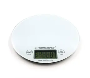 Esperanza EKS003W Mango kuchyňská váha bílá / max hmotnost 5 kg / indikátor vybití baterie