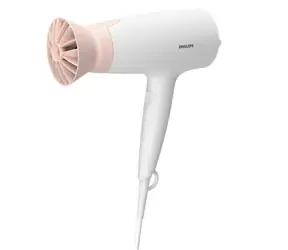 Philips BHD300-00 bílo-růžová / Vysoušeč vlasů / 1600W / 6 rychlostí-teplot / TermoProtect