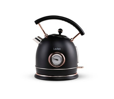 Lauben Electric Kettle 17BC černá / Varná konvice / 1.8L / 2200 W / 360°otočná základna / ukazatel teploty