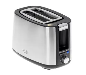 Adler AD 3214 stříbrná / Toaster / 900W / 2 toasty 