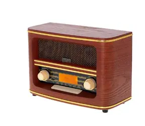 Adler AD 1187 hnědá / Retro rádio / FM / Bluetooth / AUX / Stereo / LCD / 2x5W