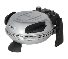 G3Ferrari G1000606 Delizia Silver / Mini trouba na pizzu / 1200 W / průměr 31cm / nastavitelný termostat do 390°C