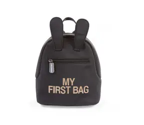Childhome My First Bag Black / Dětský batoh / 24 x 8 x 20 cm