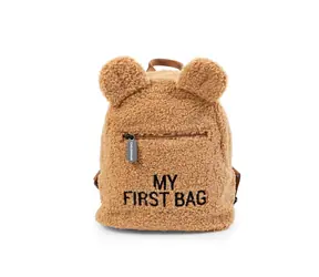 Childhome My First Bag Teddy Beige / Dětský batoh / 24 x 8 x 20 cm