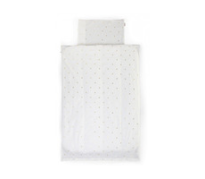 Childhome Dětské povlečení 2-dílné Jersey Gold Dots / postýlky 120x60 cm i 140x70 cm