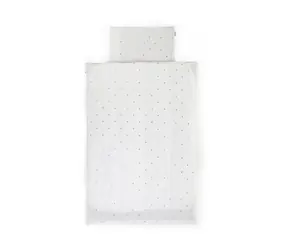 Childhome Dětské povlečení 2-dílné Jersey Gold Dots / postýlky 120x60 cm i 140x70 cm