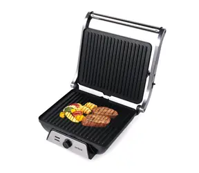 Orava Grillchef 4 černá / Elektrický stolní kontaktní gril / 2000W / teplota od 140 °C do 200 °C
