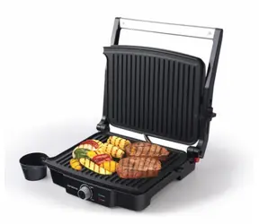 Orava Grillchef černá / Elektrický kontaktní gril / 1800-2100W / 6 programů