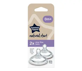 Tommee Tippee Náhradní savičky C2N pomalý průtok 2ks / od 0 měsíců