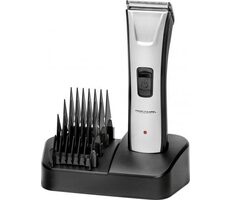 ProfiCare PC-HSM/R 3013 stříbrná / Zastřihovač vlasů & vousů / 4 nástavce / 2x 600 mAh (Ni-Mh)
